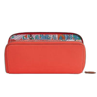 HERMES Silk'In Epsom Calfskin Wallet Regular Women's Orange