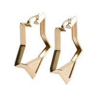 PRADA Metal Earrings Women's Gold