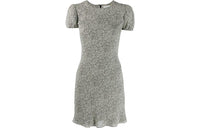 SAINT LAURENT SS23 Short Sleeved Dress Women's Gray