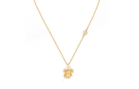 LOUIS VUITTON Metal Resin Necklaces Women's Gold