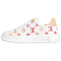 LOUIS VUITTON Time Out Low-Top Skateboard Shoes Women's White