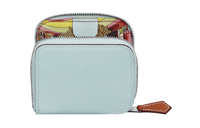 HERMES Silk'In Epsom Calfskin Coin Purse Women's Dusty Blue/Mist Blue