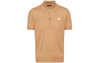 PRADA Polo Shirts Men Camel Brown