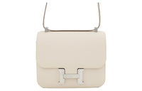 HERMES Constance Epsom Leather Shoulder Bag Crossbody Bag Regular Women's 10 Craie Milkshake White