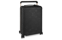 LOUIS VUITTON Horizon Leather With Cow Leather Trolley Bag 21 Inch Women's Black