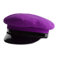 PRADA Patent Leather Berets Men's Purple