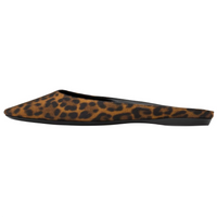 SAINT LAURENT Slip Resistant Wrap toe Slippers Women's Leopard Print