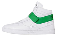 CELINE High-Top Stylish Skateboarding Shoes Women's White Green