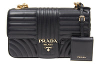 PRADA Cow Leather Crossbody Bag, Shoulder Bag, Handbag Women's Black