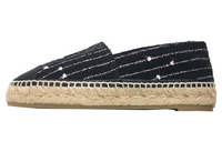 CHANEL Badge Fisherman Flat Casual Single Shoes Women's Black