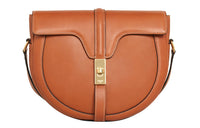 CELINE Besace16 Calfskin Handbag Shoulder Bag Women's Tawny
