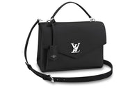 LOUIS VUITTON MYLOCKME Grained Calfskin Handbag Shoulder Bag Women's Black