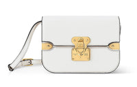 LOUIS VUITTON Cow Leather Crossbody Bag Shoulder Bag Medium Size Women's White
