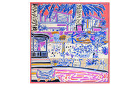 HERMES Silk Scarves Women's Pink