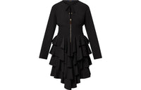 LOUIS VUITTON Long-Sleeved Tiered Dress