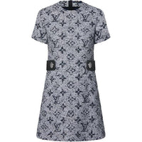 LOUIS VUITTON Monogram Tweed Martingale Dress