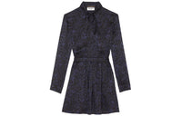 SAINT LAURENT Long-Sleeved Dresses Women's Royal Blue