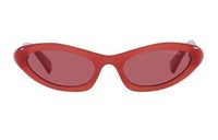 MIU MIU Logo-plaque Rectangle-frame Sunglasses