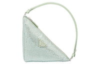 PRADA Fabric Clutches Handbags Women's Aqua Green
