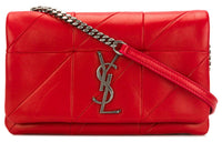 SAINT LAURENT Cow Leather Shoulder Bag Crossbody Bag Regular Women's Red