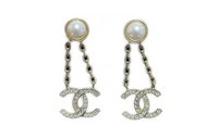 CHANEL Earrings Women's Gold
