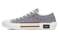 DIOR B23 Low Top Ruthenium Metallic Thread DIOR Oblique Jacquard