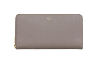 CELINE Cow Leather Wallet Women's Eggstone Gray/Gray