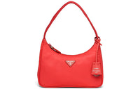 PRADA Nylon Fabric Shoulder Bag Handbag Shoulder Bag Mini Women's Red