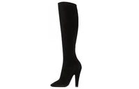 SAINT LAURENT 68 Knee High Boots 11cm Women's Black