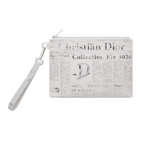 DIOR Daniel Arsham Collaboration Calfskin Clutch Men's White