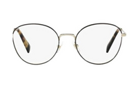 MIU MIU Metal Round Eyeglass Frames Women's Gold