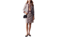 CHANEL Casual Short Skirts Women's Silver