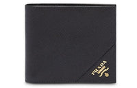 PRADA Cow Leather Clutch Men's Black