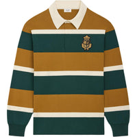 CELINE Blason Rugby Long Sleeve Polo Shirt