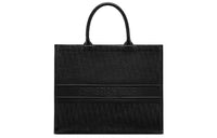 DIOR BookTote Cow Leather Tote Bag Shopping Bag Medium Size Unisex Black