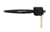 DIOR Leather Belts Women's Black