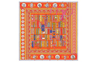 HERMES Silk Scarves Women's Orange