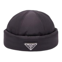 PRADA Recycled Nylon Hats & Caps Men's Black
