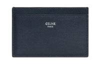 CELINE Shiny Calfskin Card Holder Regular Men's Blue