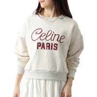 CELINE Sweatshirt Women's Light Gray