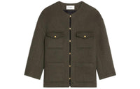 CELINE Jackets Women's Khaki Mixed Color
