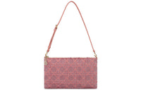 DIOR Beaded Embroidered Cotton Handbag Shoulder Bag Women's Dream Pink Color