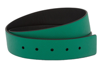 PRADA Saffiano Leather Belts Unisex Mango/Black