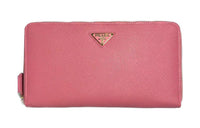 PRADA Luggage Collection Cow Leather Wallet Women's Geranium Pink