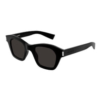 SAINT LAURENT Recycled Acetate Square Sunglasses Unisex Black