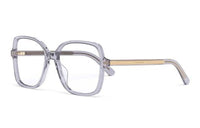 DIOR Acetate Irregular Shape Eyeglass Frames Unisex Purple