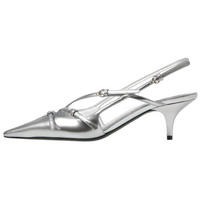 MIU MIU Slim Heel High Heels 5.5cm Women's Silver