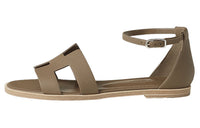 HERMES Santorini Strap Sandals Women's Dark Brown