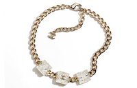 CHANEL Necklaces Women's Gold