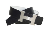HERMES Leather Leather Belts Men's Black -
